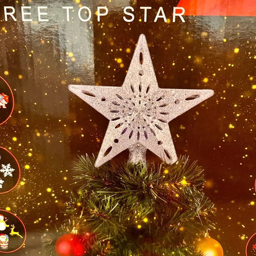 Silver Star Tree Topper - Picture 4 of 4